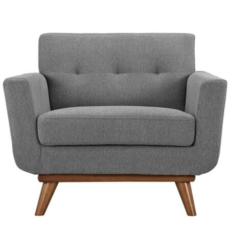 EAST END IMPORTS Engage Upholstered Armchair- Gray EEI-1178-GRY
